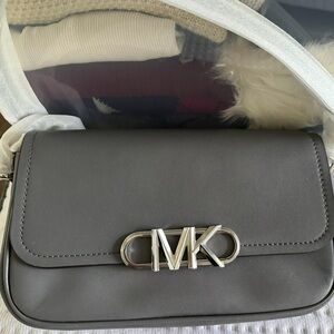 Brand New Michael Kors Charcoal Crossbody Bag